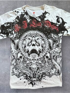 As I lay dying emo band t shirt